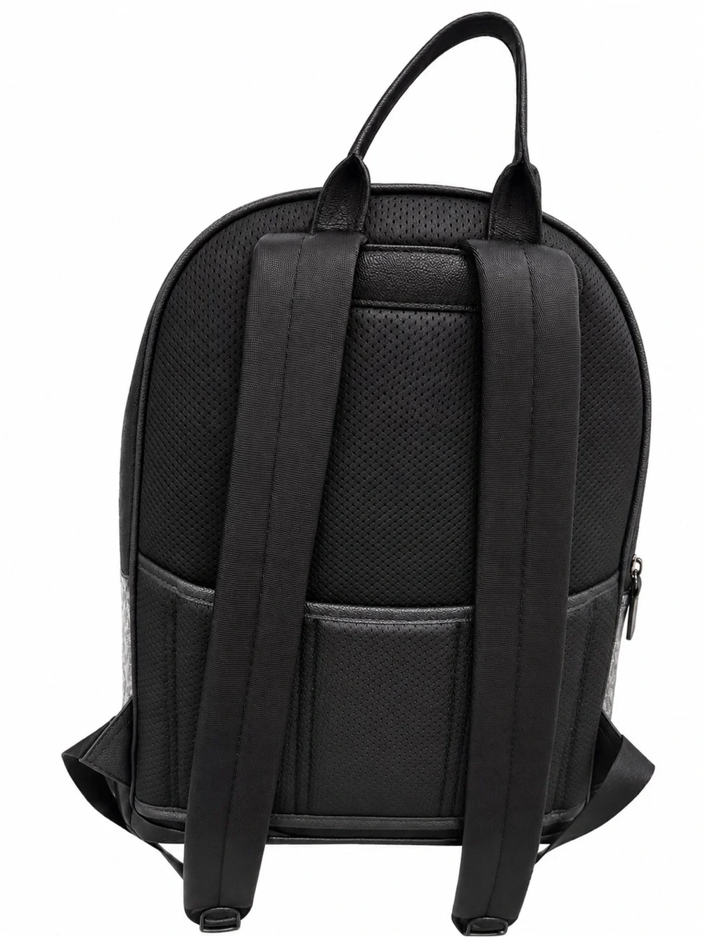 Michael Kors New with Tag Gray Logo Backpack with Black and White Stripes